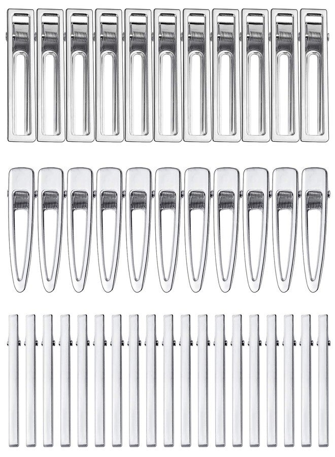 Bskifnn 60PCS Hair Clips for Silicone Resin Molds, DIY Hair Bow Clips Pearl Hairpin Hair Accessories for Girls and Women (Silver) - Image 1
